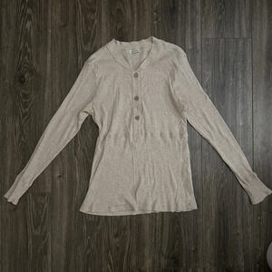 Sundance Dynasty Henley Ribbed Top